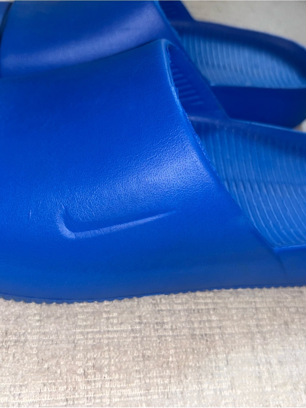 Nike Calm 41 Slides Sandals Cobalt Royal Blue Foam Recovery Shoes Slippers 10.5 - Picture 6 of 7